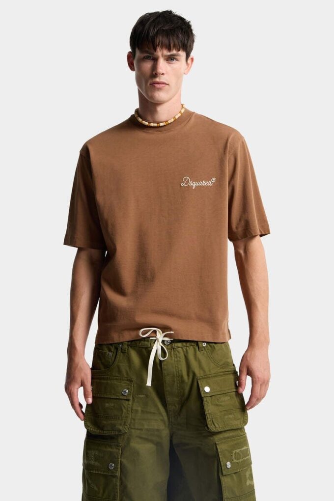 Dsquared2 kenmerkend T-shirt met losse pasvorm Dsquared2 kenmerkend T-shirt met losse pasvorm