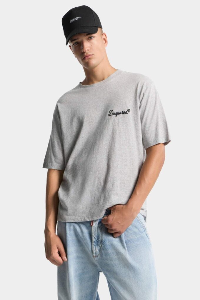 Dsquared2 kenmerkend T-shirt met losse pasvorm Dsquared2 kenmerkend T-shirt met losse pasvorm