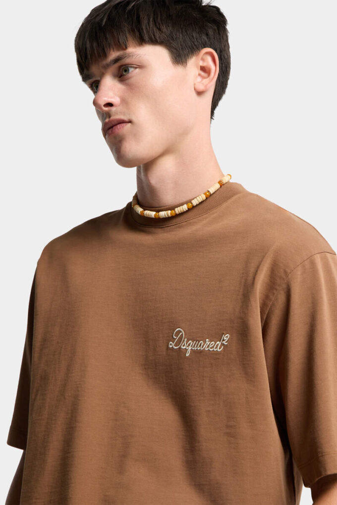 Dsquared2 kenmerkend T-shirt met losse pasvorm Dsquared2 kenmerkend T-shirt met losse pasvorm
