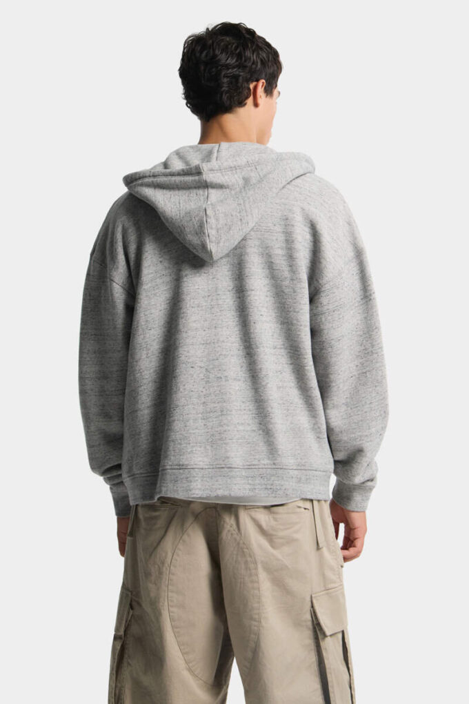 Dsquared2 kenmerkende hoodie met rits en relaxte pasvorm