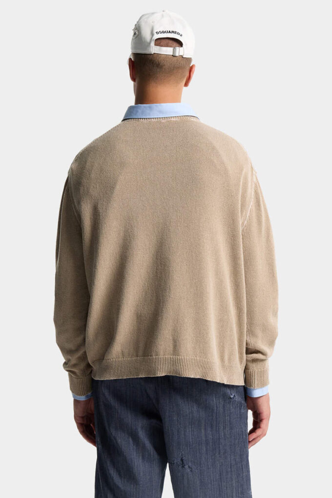 Dsquared2 kenmerkende jersey-steek trui