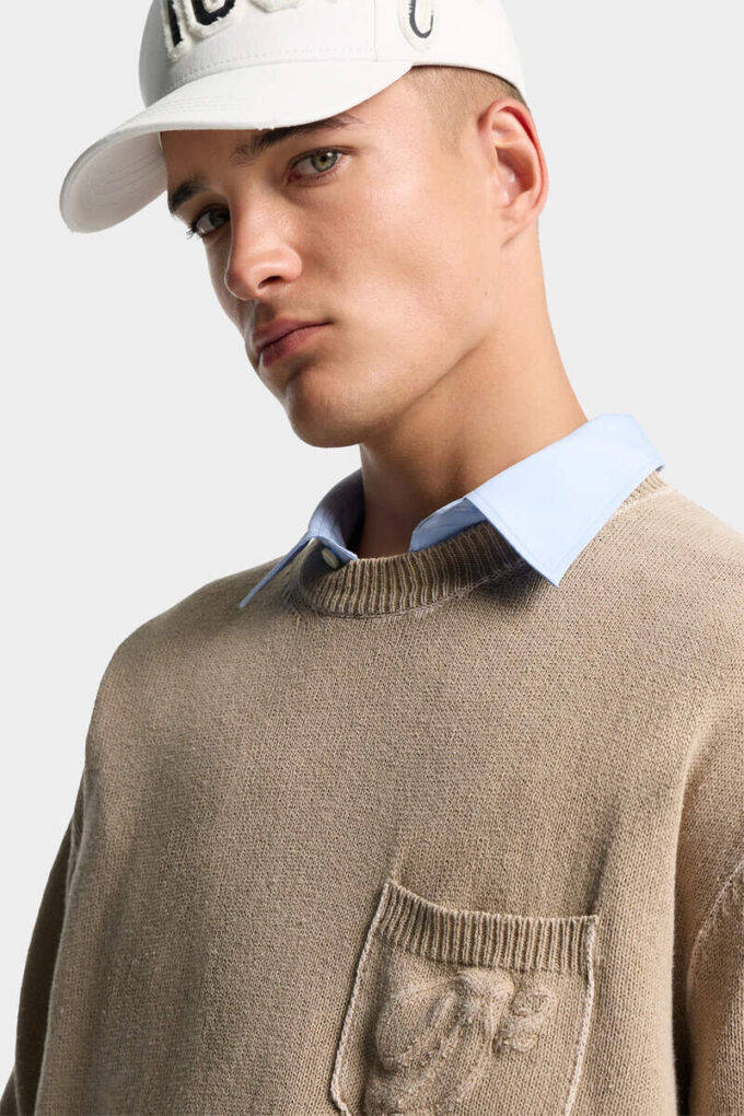 Dsquared2 kenmerkende jersey-steek trui