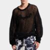 Dsquared2 kenmerkende pullover met opengewerkt patroon Dsquared2 kenmerkende pullover met opengewerkt patroon