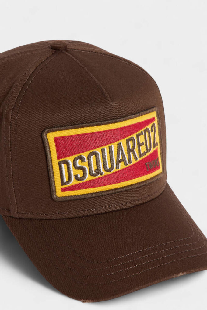 Dsquared2-logo-patch baseballpet Dsquared2-logo-patch baseballpet