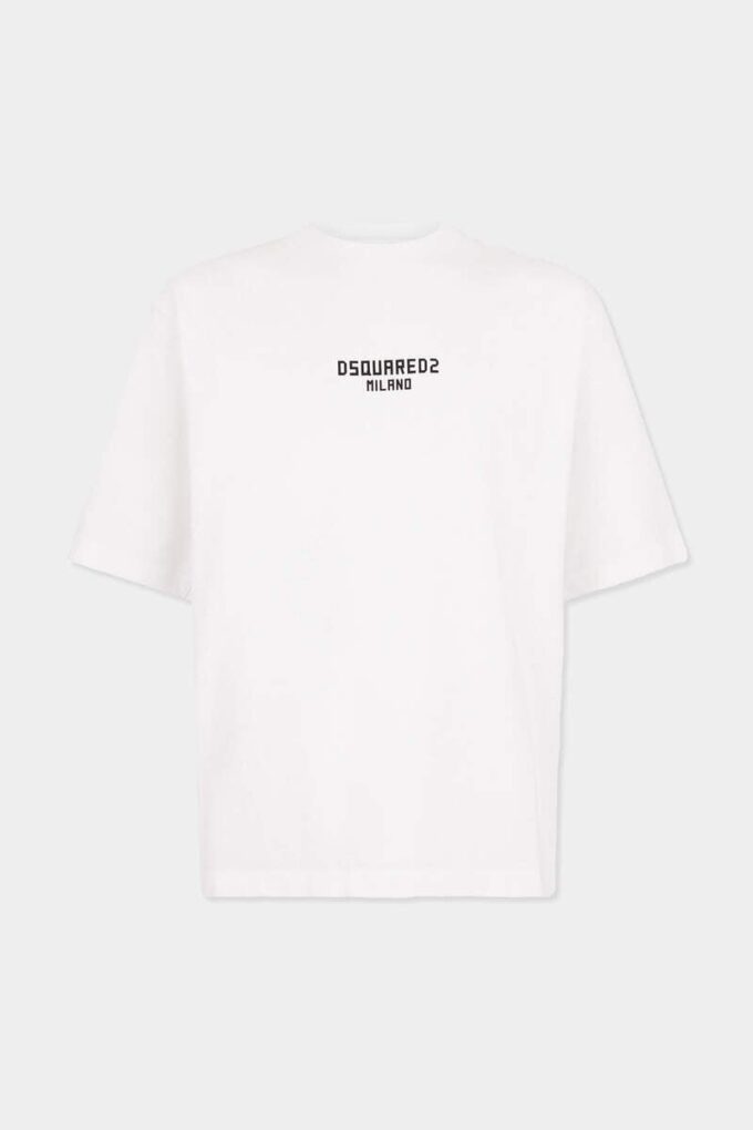 Dsquared2 Milano T-shirt met losse pasvorm Dsquared2 Milano T-shirt met losse pasvorm