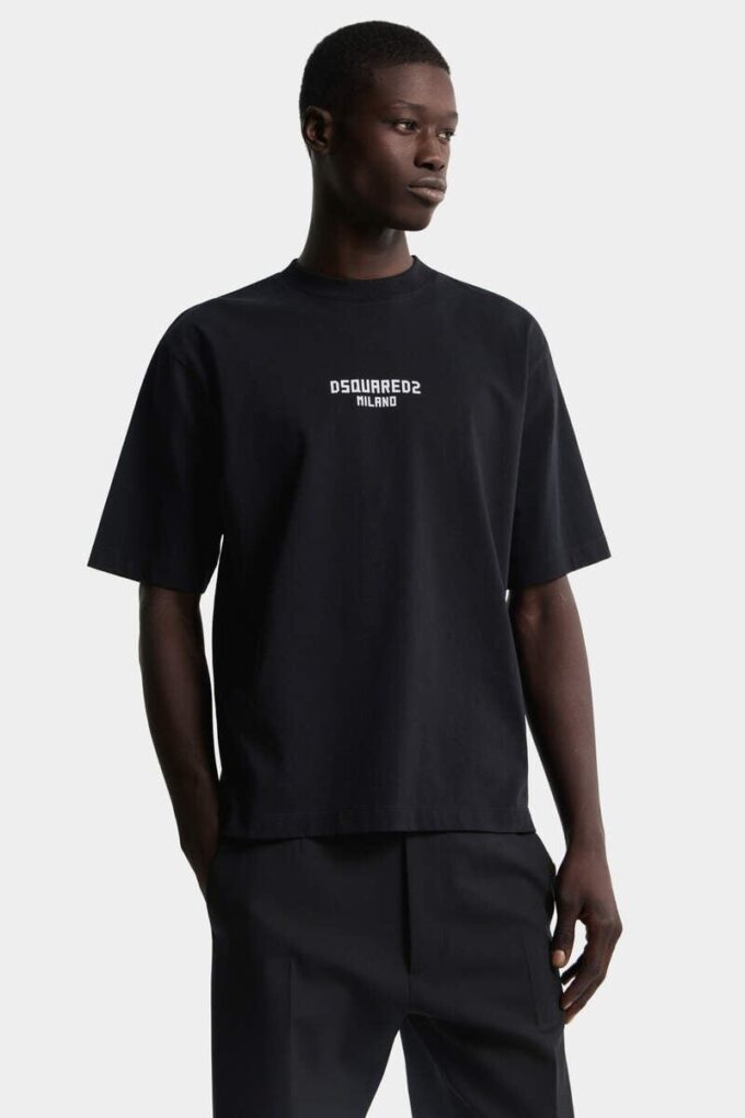 Dsquared2 Milano T-shirt met losse pasvorm Dsquared2 Milano T-shirt met losse pasvorm