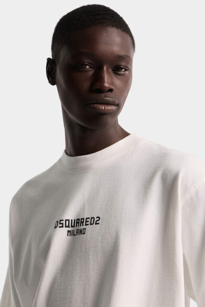 Dsquared2 Milano T-shirt met losse pasvorm Dsquared2 Milano T-shirt met losse pasvorm