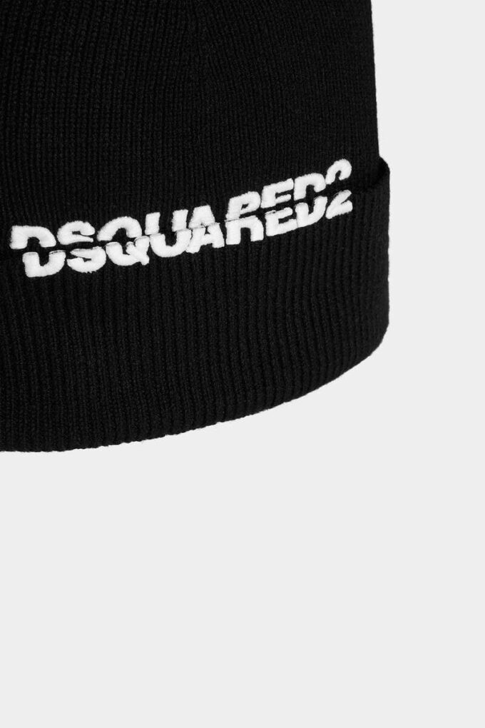 Dsquared2-muts met gebreid logo Dsquared2-muts met gebreid logo
