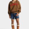 Dsquared2 Rebels donkere wassing afgeknipte korte broeken Dsquared2 Rebels donkere wassing afgeknipte korte broeken