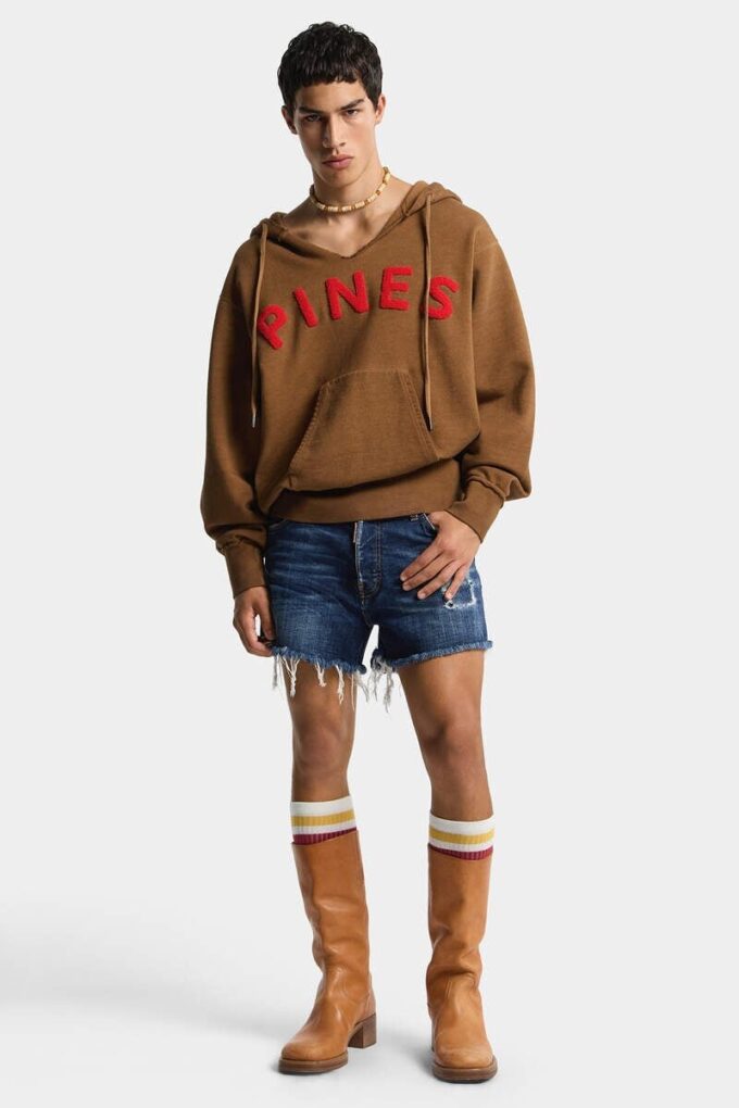 Dsquared2 Rebels donkere wassing afgeknipte korte broeken Dsquared2 Rebels donkere wassing afgeknipte korte broeken