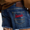 Dsquared2 Rebels donkere wassing afgeknipte korte broeken Dsquared2 Rebels donkere wassing afgeknipte korte broeken