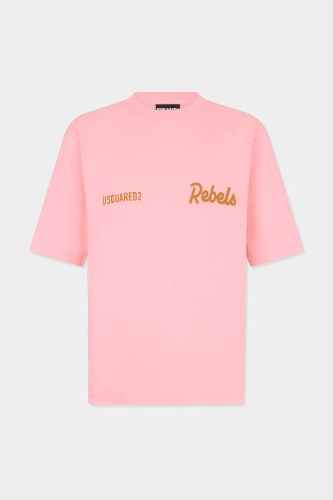 Dsquared2 Rebels T-shirt met losse pasvorm Dsquared2 Rebels T-shirt met losse pasvorm