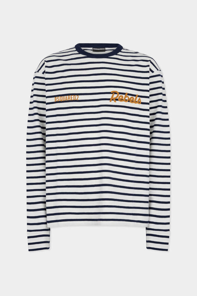 Dsquared2 Rebels T-shirt met losse pasvorm Dsquared2 Rebels T-shirt met losse pasvorm