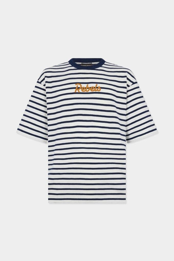 Dsquared2 Rebels T-shirt met losse pasvorm Dsquared2 Rebels T-shirt met losse pasvorm