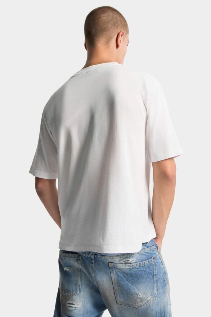 Dsquared2 Rebels T-shirt met losse pasvorm Dsquared2 Rebels T-shirt met losse pasvorm