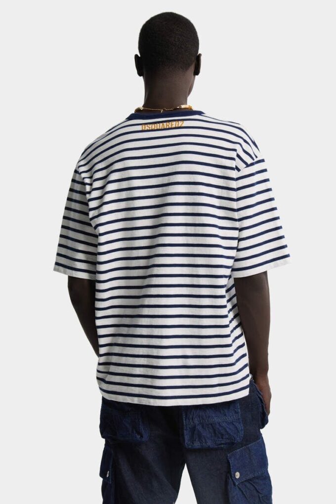Dsquared2 Rebels T-shirt met losse pasvorm Dsquared2 Rebels T-shirt met losse pasvorm