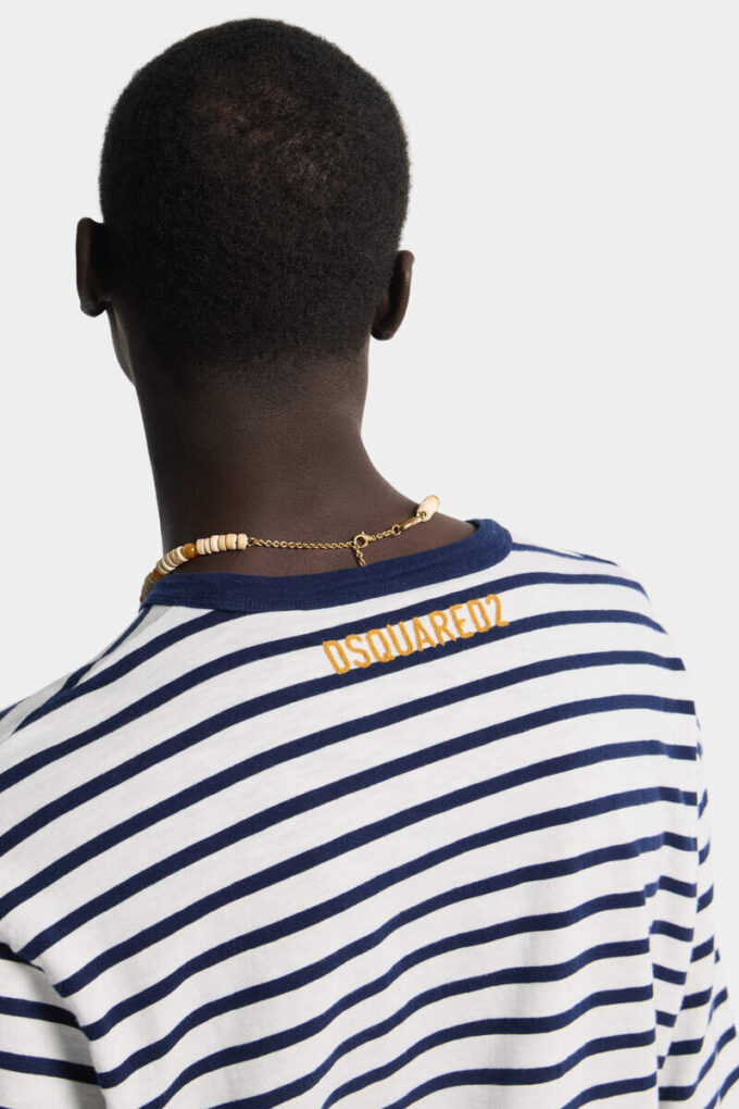 Dsquared2 Rebels T-shirt met losse pasvorm Dsquared2 Rebels T-shirt met losse pasvorm