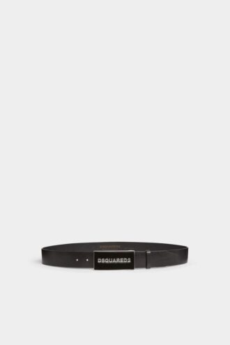 Dsquared2 riem met logo-plaatje in dezelfde kleur