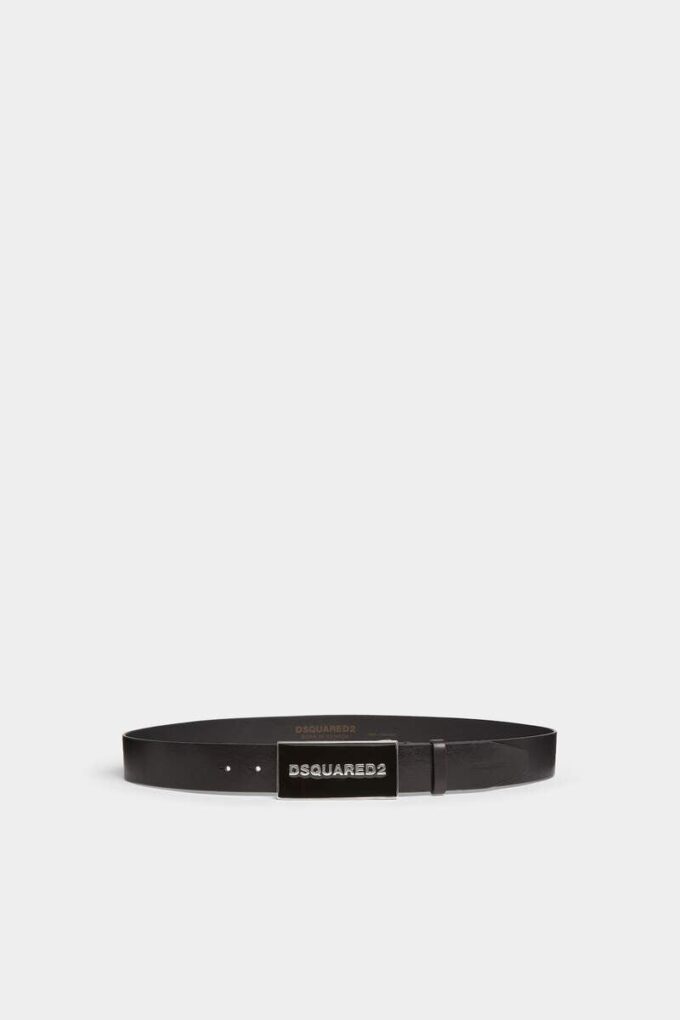 Dsquared2 riem met logo-plaatje in dezelfde kleur