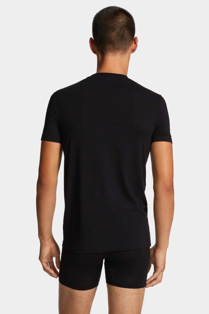 Dsquared2 T-shirt met geborduurd logo Dsquared2 T-shirt met geborduurd logo