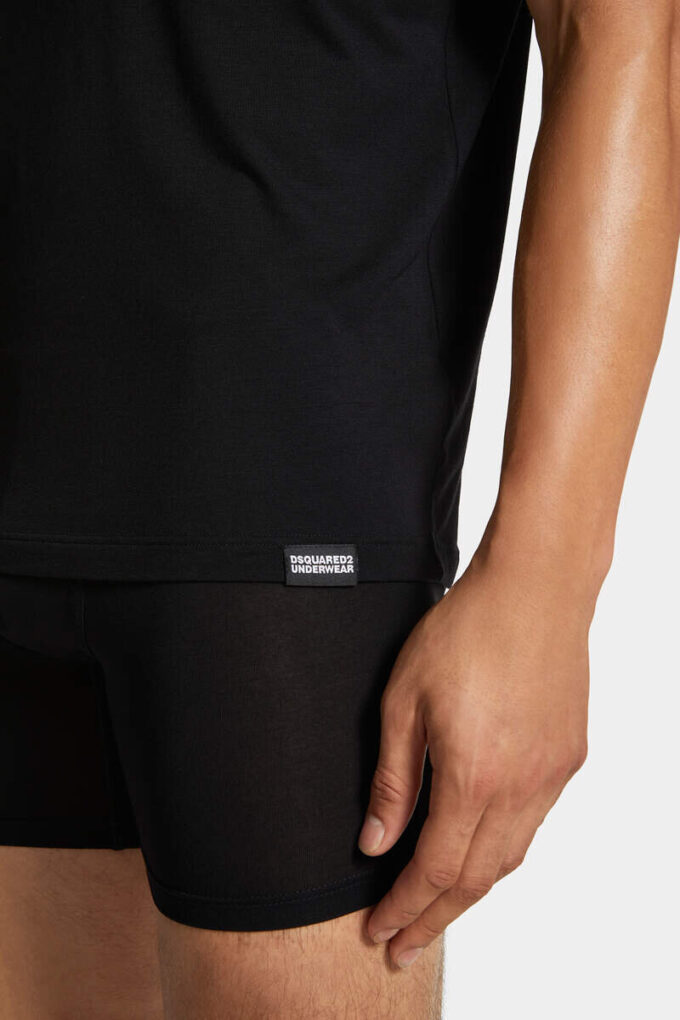Dsquared2 T-shirt met geborduurd logo Dsquared2 T-shirt met geborduurd logo