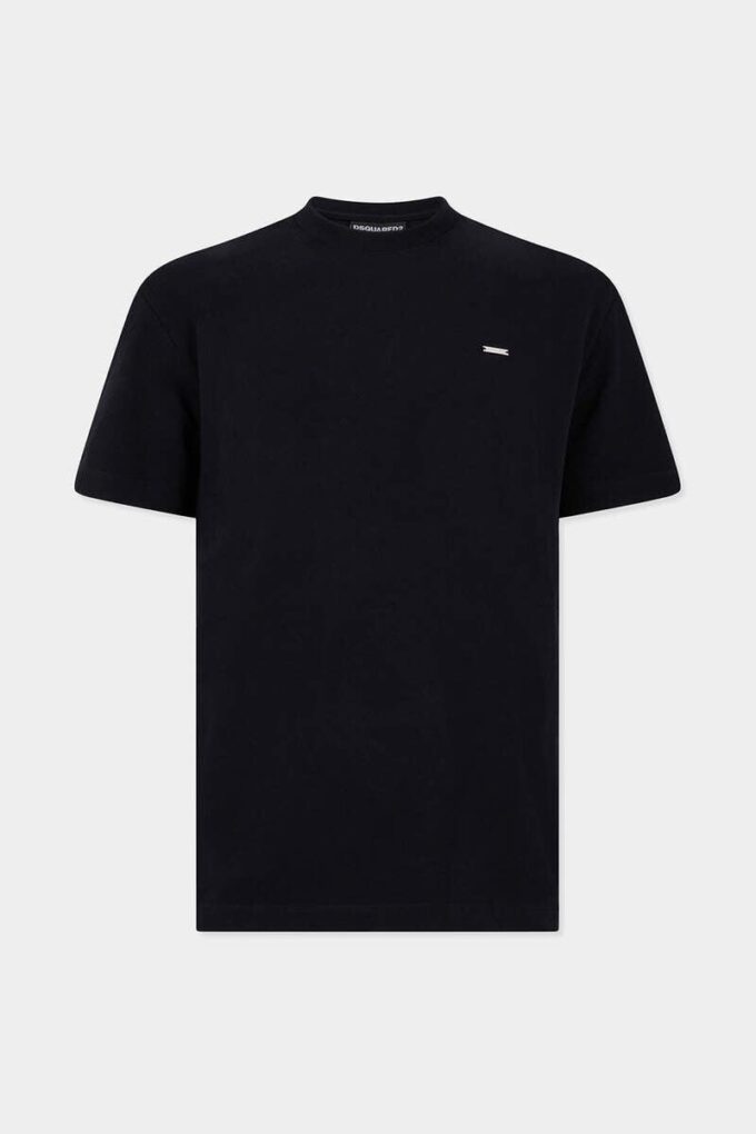 Dsquared2 T-shirt met logo-plaatje en coole pasvorm Dsquared2 T-shirt met logo-plaatje en coole pasvorm