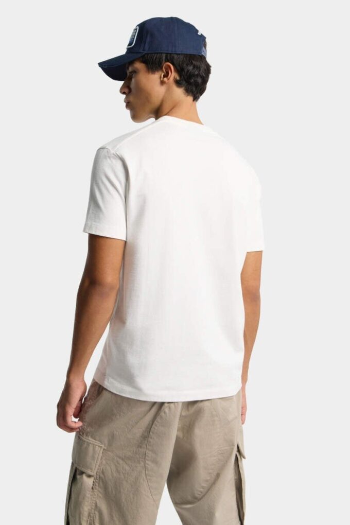 Dsquared2 T-shirt met logo-plaatje en coole pasvorm Dsquared2 T-shirt met logo-plaatje en coole pasvorm