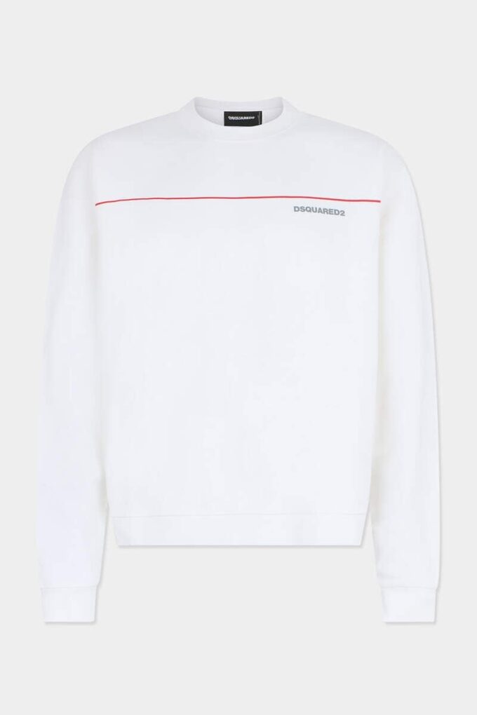 Dsquared2 Tape Relax Fit T-shirt met ronde hals