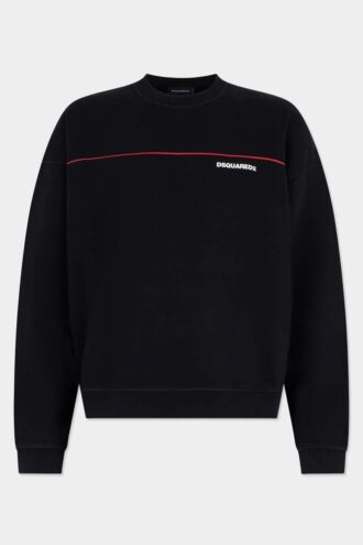 Dsquared2 Tape Relax Fit T-shirt met ronde hals