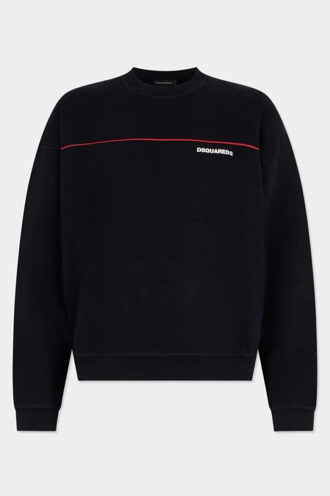 Dsquared2 Tape Relax Fit T-shirt met ronde hals