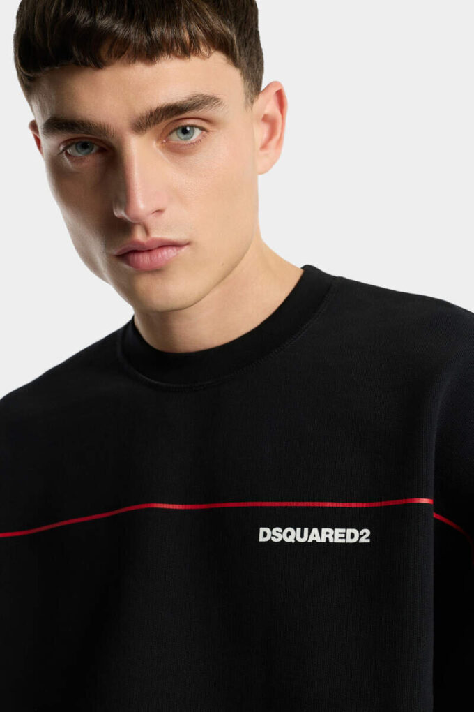 Dsquared2 Tape Relax Fit T-shirt met ronde hals
