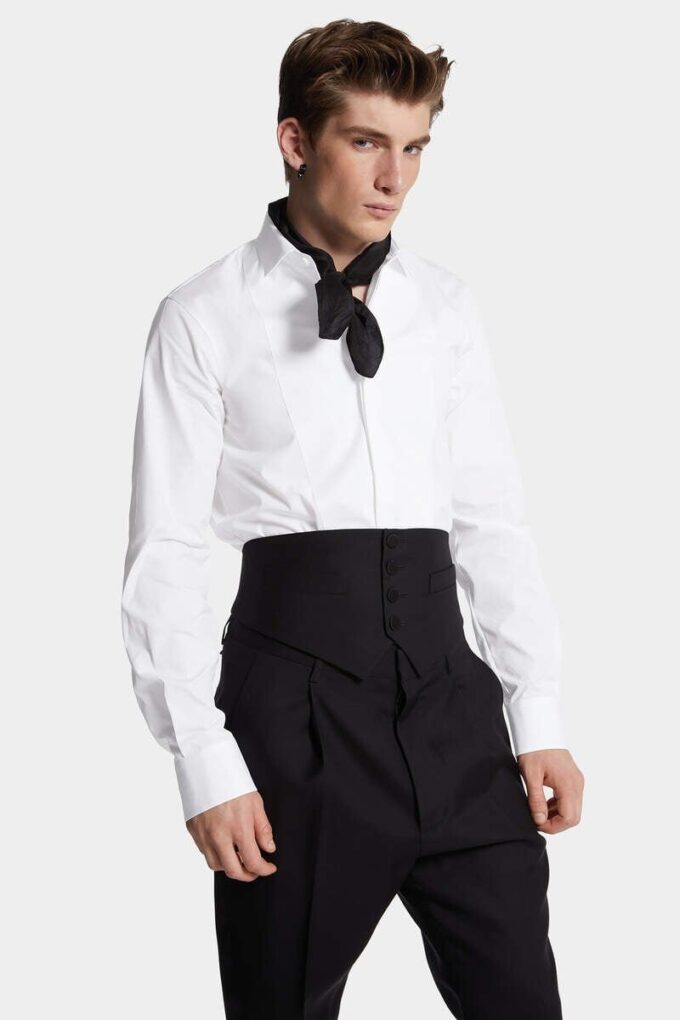 Easy Slim Mini Dean-kraag overhemd Easy Slim Mini Dean-kraag overhemd