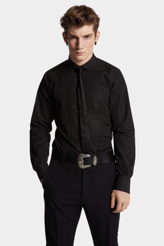Easy Slim Mini Dean-kraag overhemd Easy Slim Mini Dean-kraag overhemd