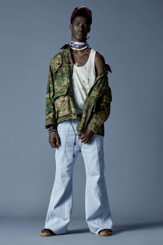 Eros-Jeans met poederwas