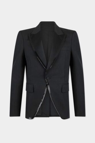 Geborduurde kraag 70’s blazer
