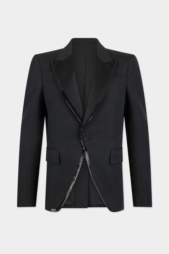 Geborduurde kraag 70’s blazer Geborduurde kraag 70’s blazer