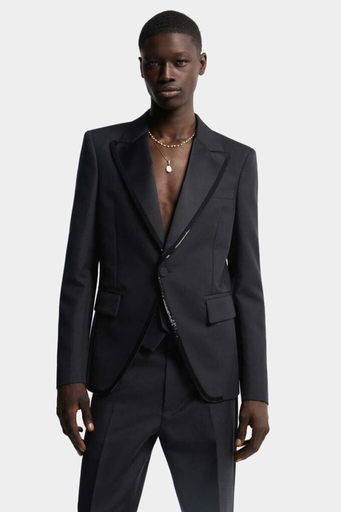 Geborduurde kraag 70’s blazer Geborduurde kraag 70’s blazer