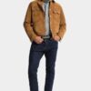 Gestreepte denim Canadees vintage overhemd Gestreepte denim Canadees vintage overhemd