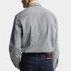 Gestreepte denim Canadees vintage overhemd Gestreepte denim Canadees vintage overhemd