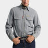 Gestreepte denim Canadees vintage overhemd Gestreepte denim Canadees vintage overhemd