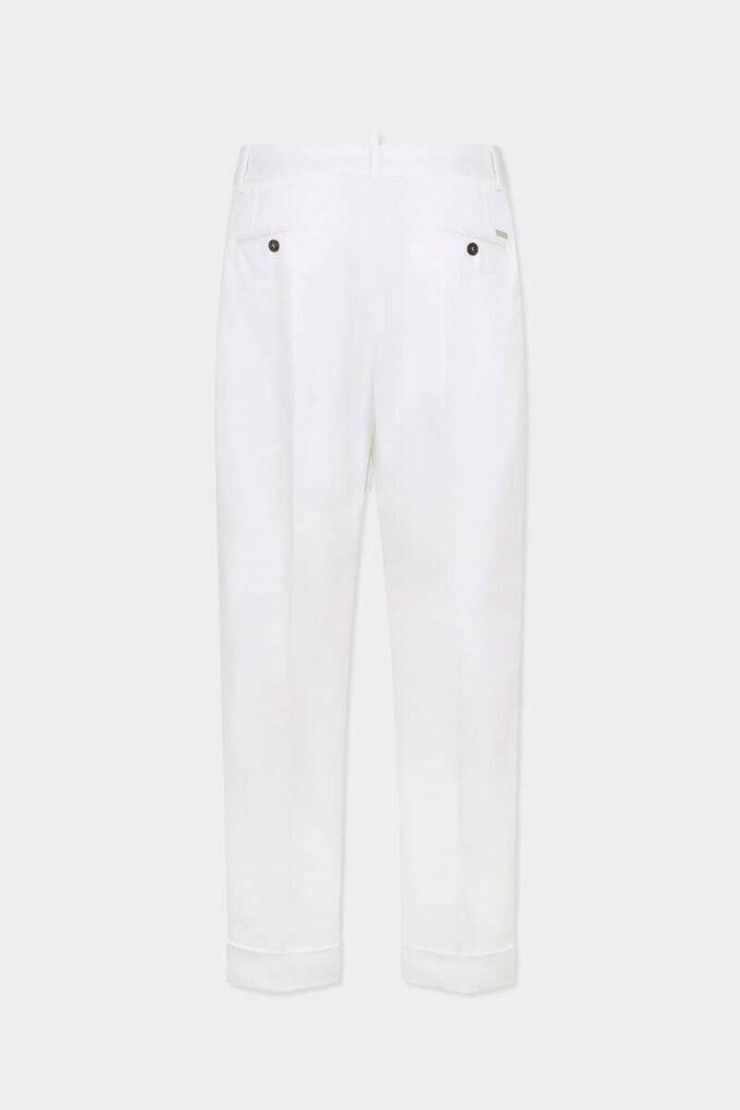 Getailleerde katoenen rechte broek Getailleerde katoenen rechte broek