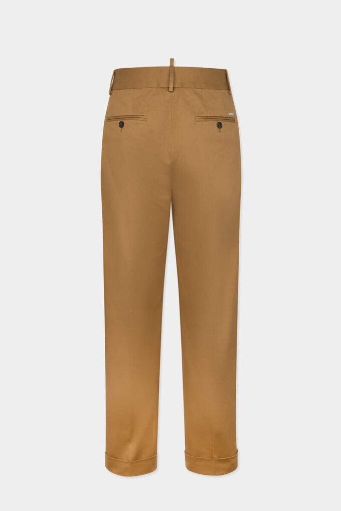 Getailleerde katoenen rechte broek Getailleerde katoenen rechte broek