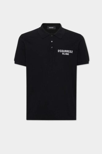 Geverfde Dsquared2 Milano-polo met tennispasvorm