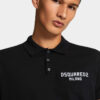 Geverfde Dsquared2 Milano-polo met tennispasvorm Geverfde Dsquared2 Milano-polo met tennispasvorm