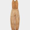 Geverfde jumpsuit in utility-stijl met distressed-look Geverfde jumpsuit in utility-stijl met distressed-look