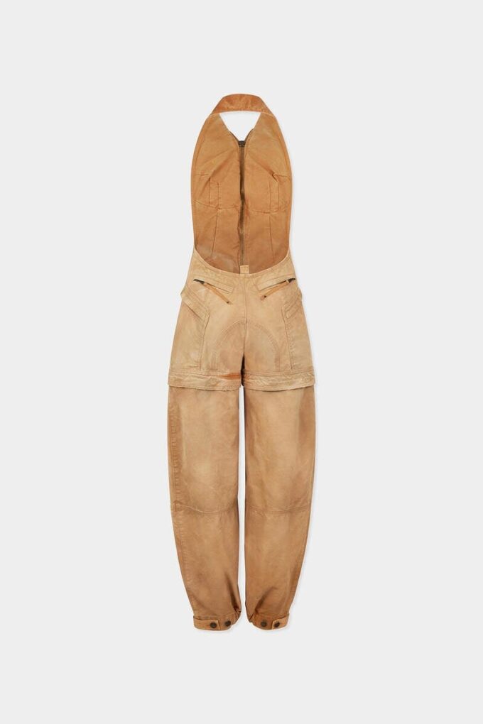 Geverfde jumpsuit in utility-stijl met distressed-look Geverfde jumpsuit in utility-stijl met distressed-look