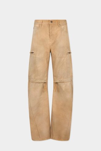 Geverfde utility-broek met distressed look Geverfde utility-broek met distressed look