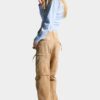 Geverfde utility-broek met distressed look Geverfde utility-broek met distressed look
