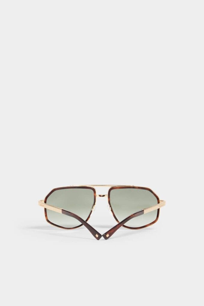 Goudkleurige Hype Green-zonnebril Goudkleurige Hype Green-zonnebril