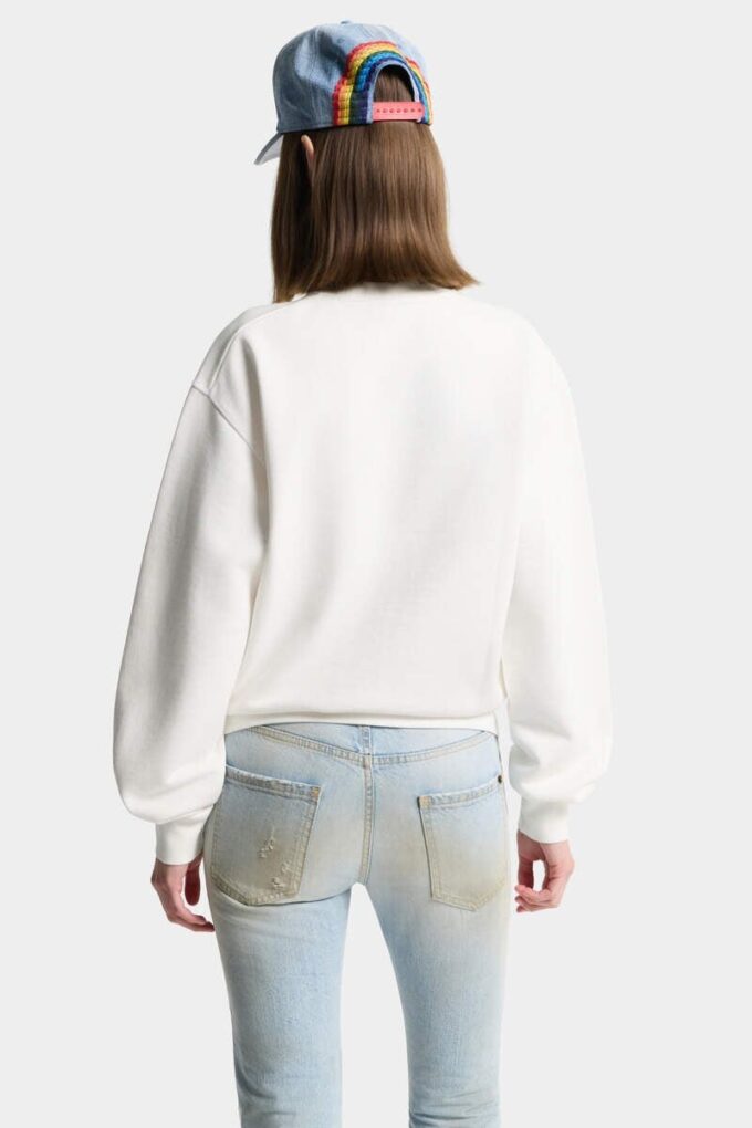 Hibiscus Just Right Fit Sweatshirt met ronde hals Hibiscus Just Right Fit Sweatshirt met ronde hals